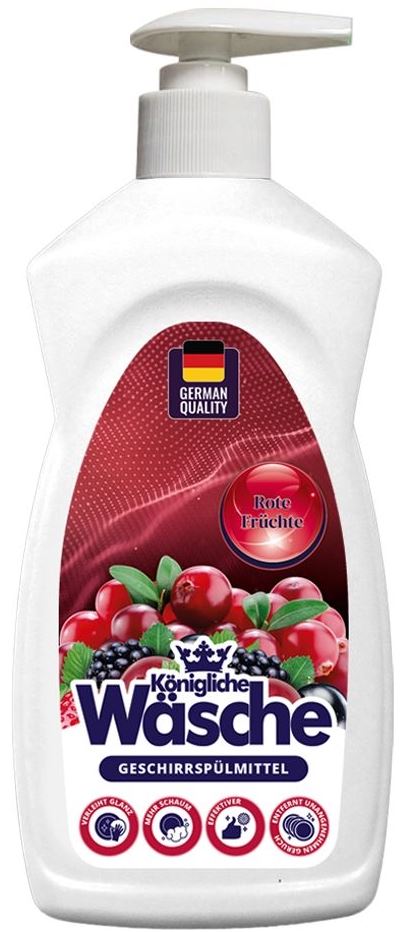 Konigliche Wasche Red Fruits Dishwashing Liquid with Dispenser, 1 L