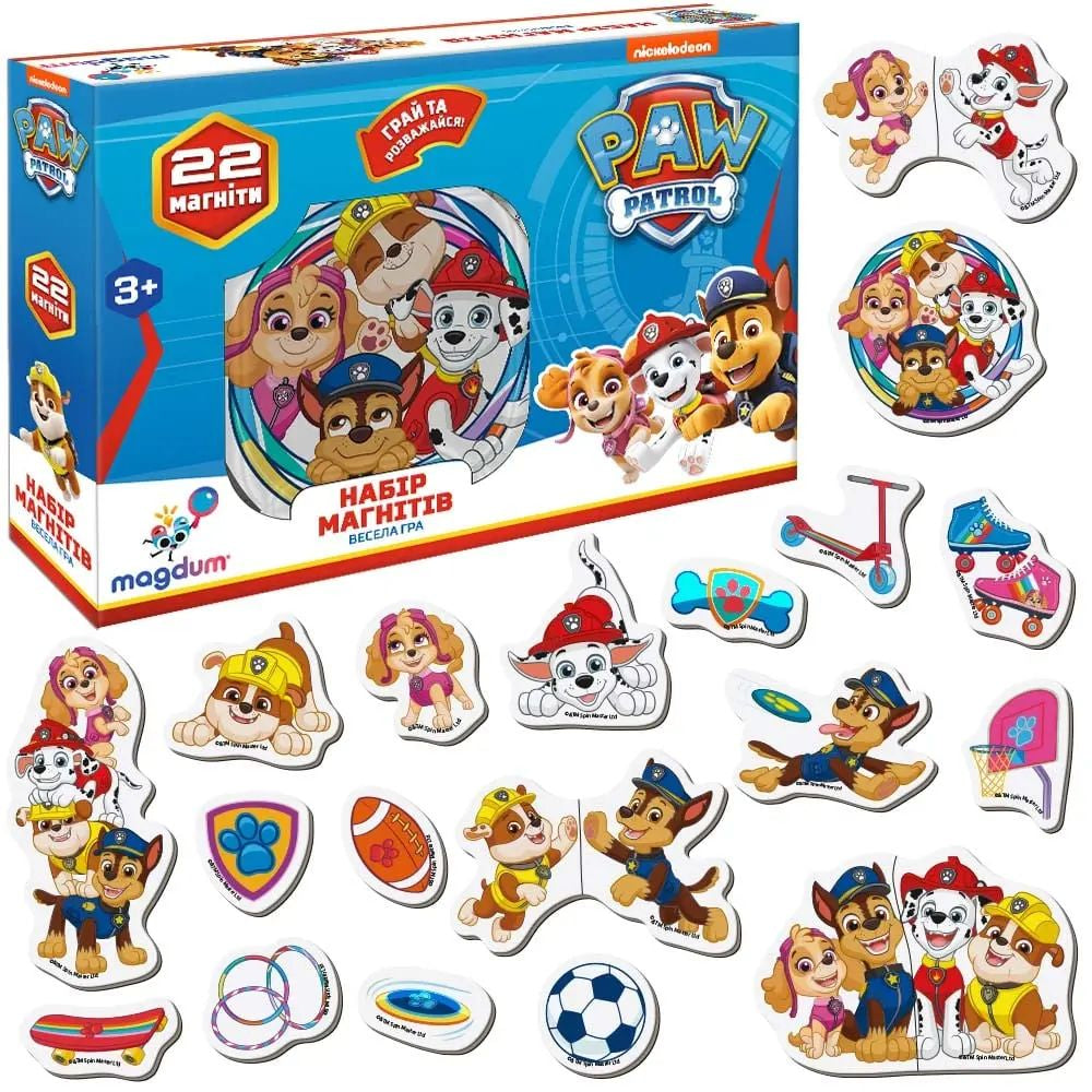 ML4034-02 Paw Patrol Fun Game Magnet Set
