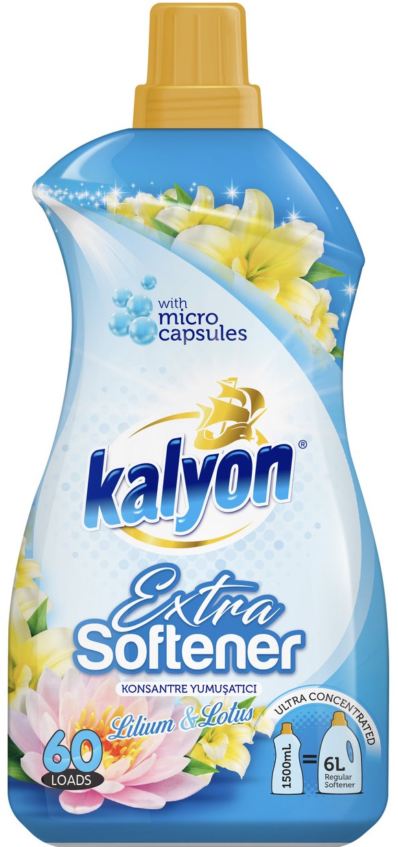 Kalyon Lily & Lotus Fabric Softener, 1500 mL