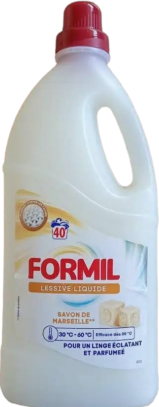 Formil Savon de Marseille Laundry Detergent Gel, 40 Loads, 2.2 L