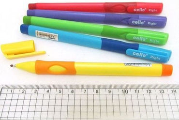 Cello CL-1361L Left & Right Blue Oil-Based Pen for Left-Handed Users, 0.7 mm - Image 2