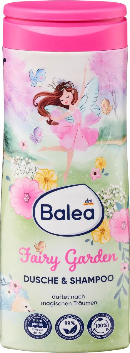 Balea Kids Fairy Garden Shower Gel & Shampoo, 300 mL