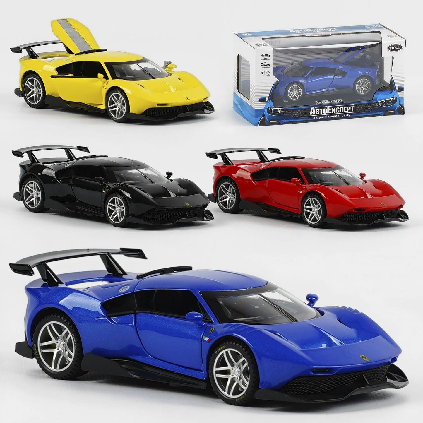 96006 AutoExpert Die-Cast Vehicle with Sound, Lights & Opening Doors, 1:32 Scale