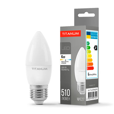 Titanum TLC3706274 E27 4100K 6W White LED Light Bulb - Image 2