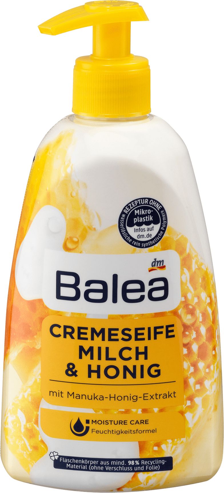 Balea Milk & Honey Liquid Cream Soap with Pump, 500 mL