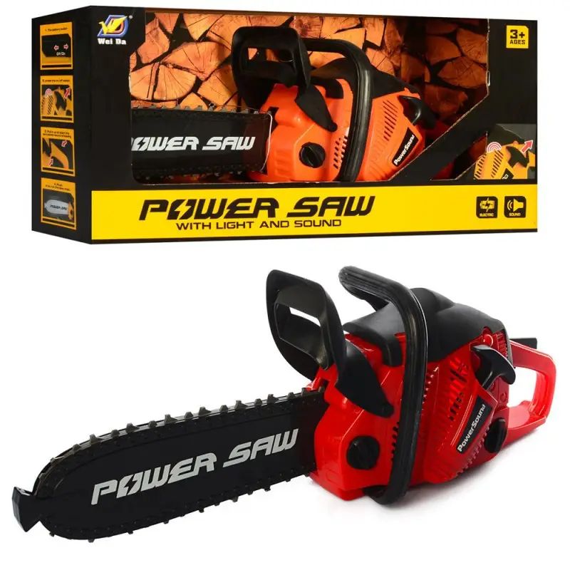 192B1 Battery-Powered Toy Chainsaw with Sound & Rotating Chain