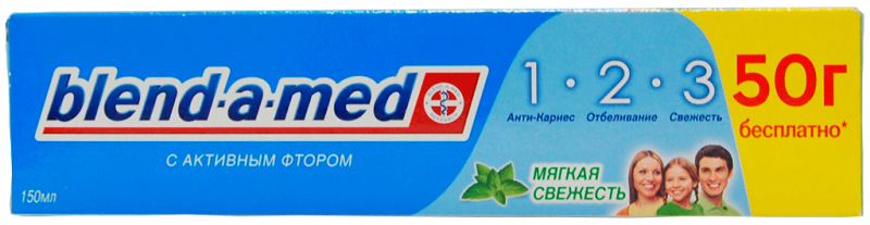 Blend-a-med 1-2-3 Mild Freshness Toothpaste, 150 mL