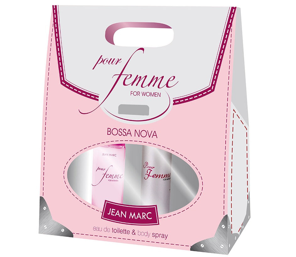 Jean Marc Bossa Nova Women's Gift Set: Eau de Toilette 50 mL & Aerosol Deodorant 75 mL