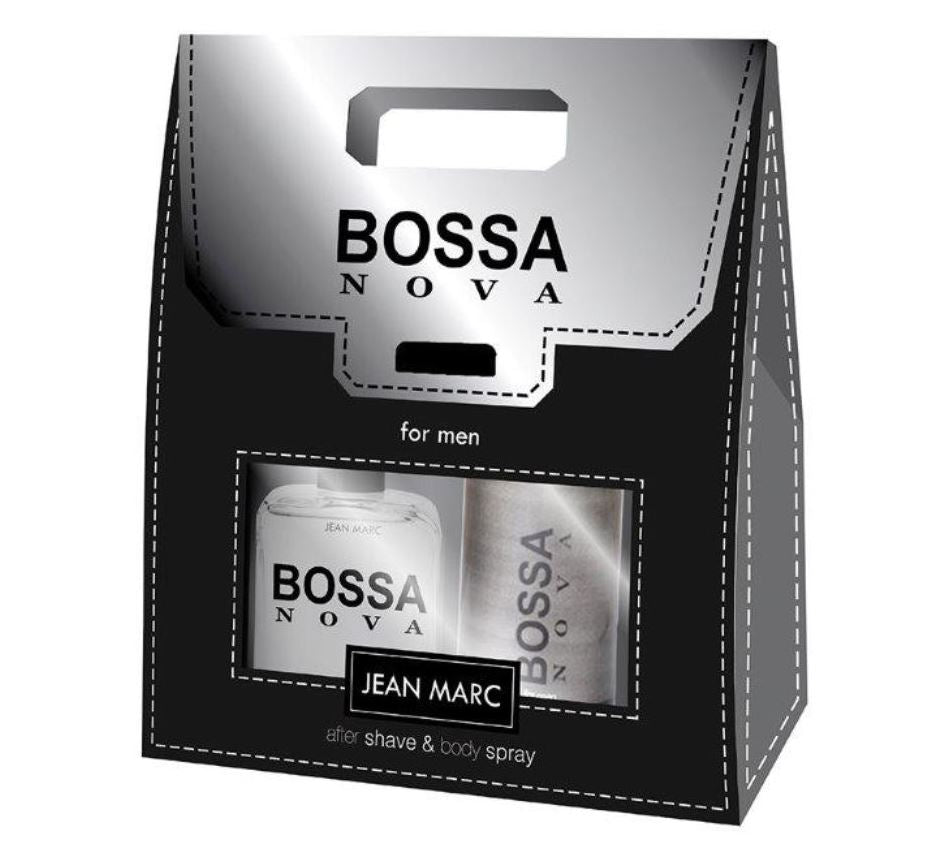 Jean Marc Bossa Nova Men's Gift Set: Aerosol Deodorant 150 mL & Aftershave Lotion 100 mL