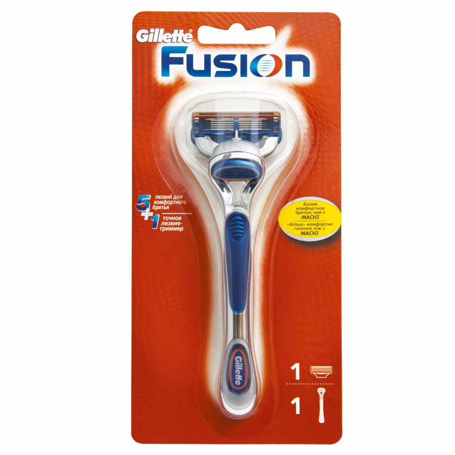 Gillette Fusion Razor with 1 Replacement Cartridge