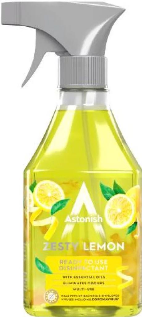 Astonish Lemon Burst Multipurpose Disinfectant Cleaner Spray, 550 mL