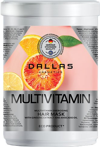 Dallas Multivitamin Ginseng Extract & Avocado Oil Hair Mask, 1000 mL