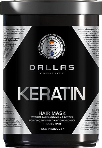 Dallas Keratin & Milk Protein Extract Hair Mask, 1000 mL