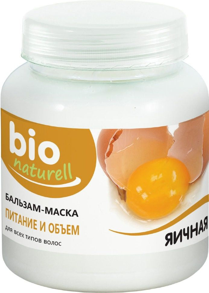 Vio Naturell Egg Nourishment & Volume Hair Balm Mask, 480 mL