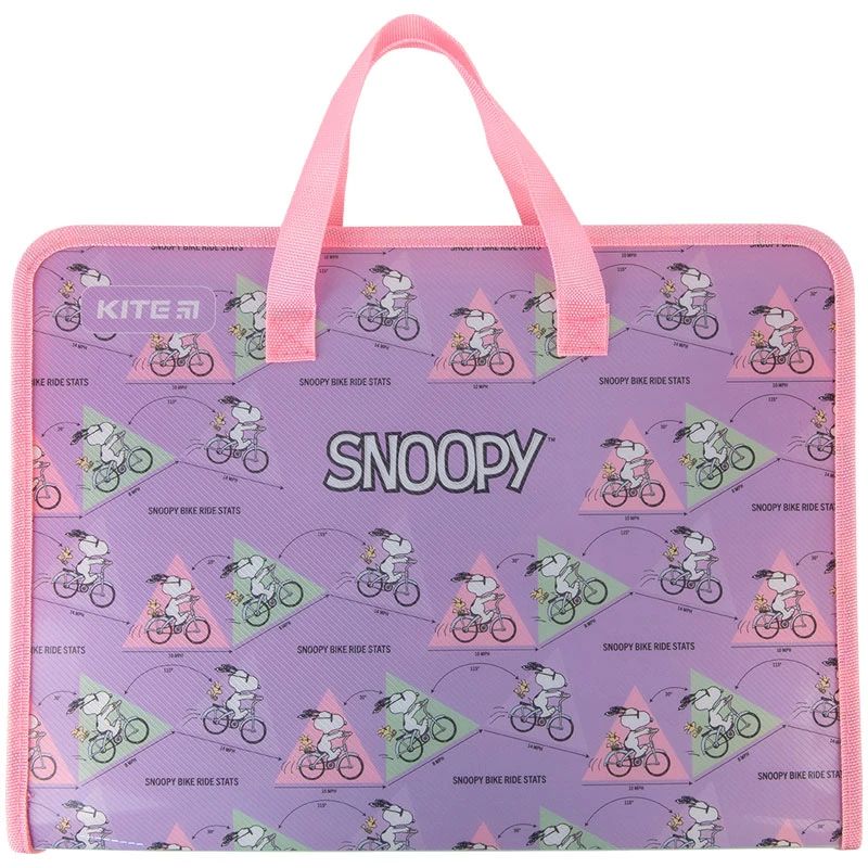 Kite Snoopy SN22-202 A4 Zipper Portfolio Folder