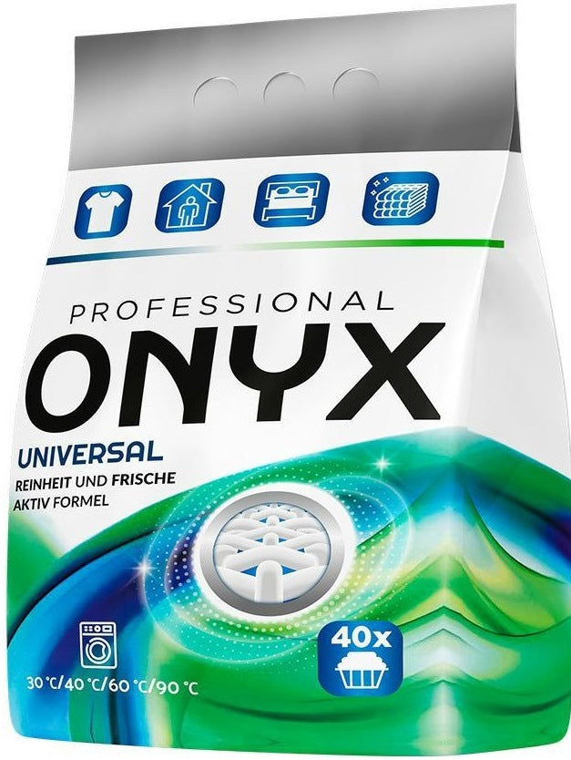 Onyx Professional Universal Laundry Detergent Powder, 40 Loads, 2.4 kg