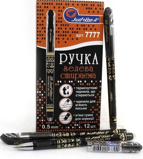 Josef Otten 7777 Black Erasable Gel Pen, 0.5 mm