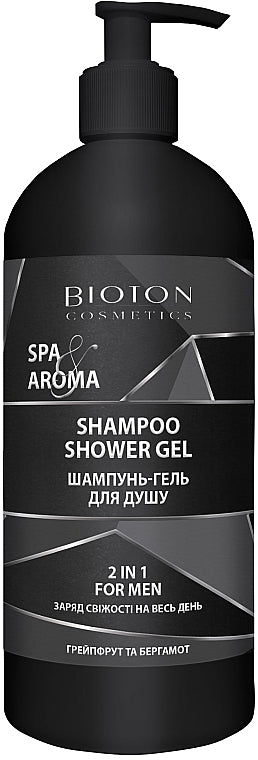 Bioton Cosmetics Spa & Aroma Grapefruit & Bergamot Men's 2-in-1 Shampoo & Shower Gel, 750 mL