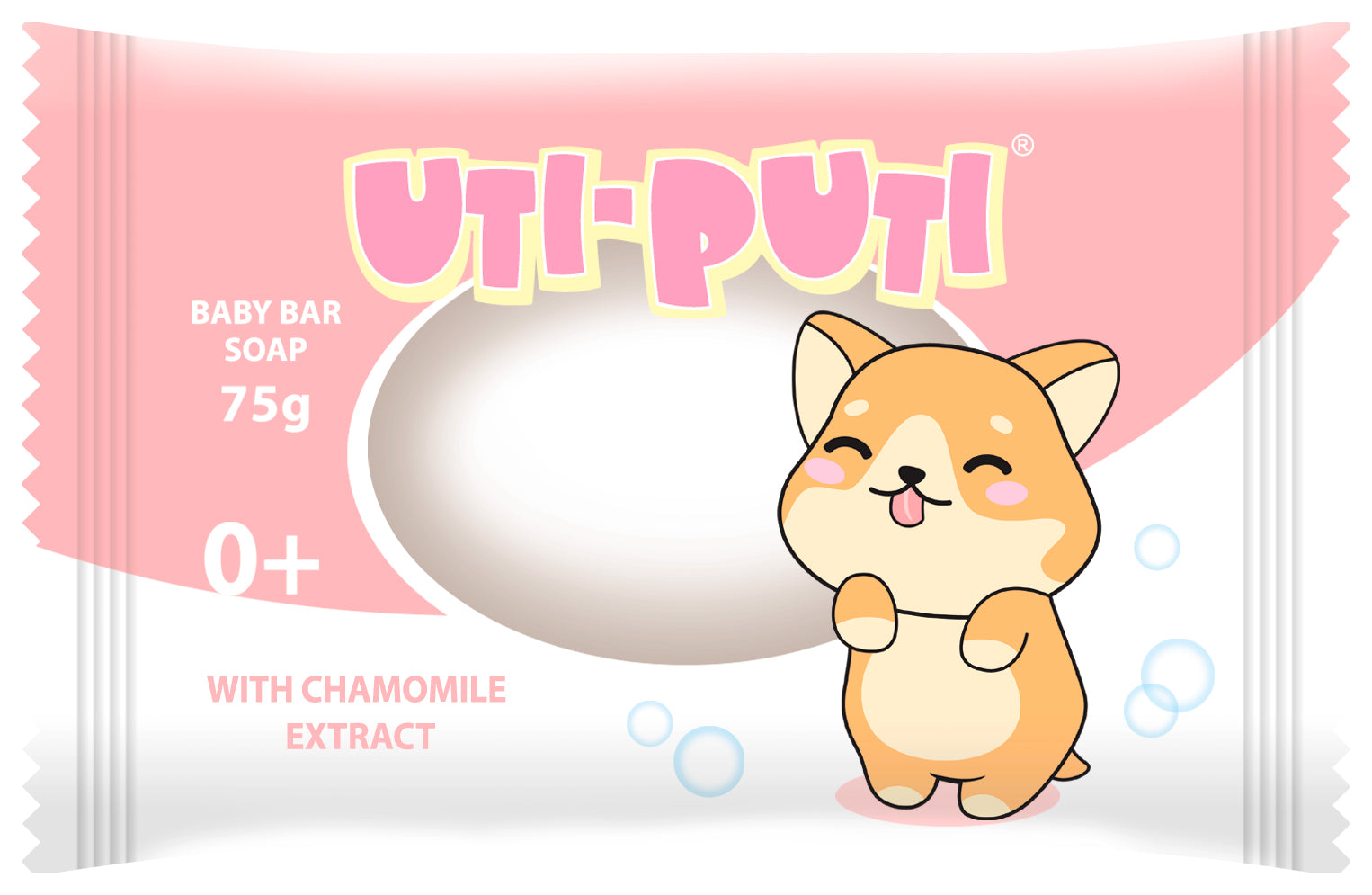 Uti-Puti Chamomile Extract Kids Bar Soap, 75 g