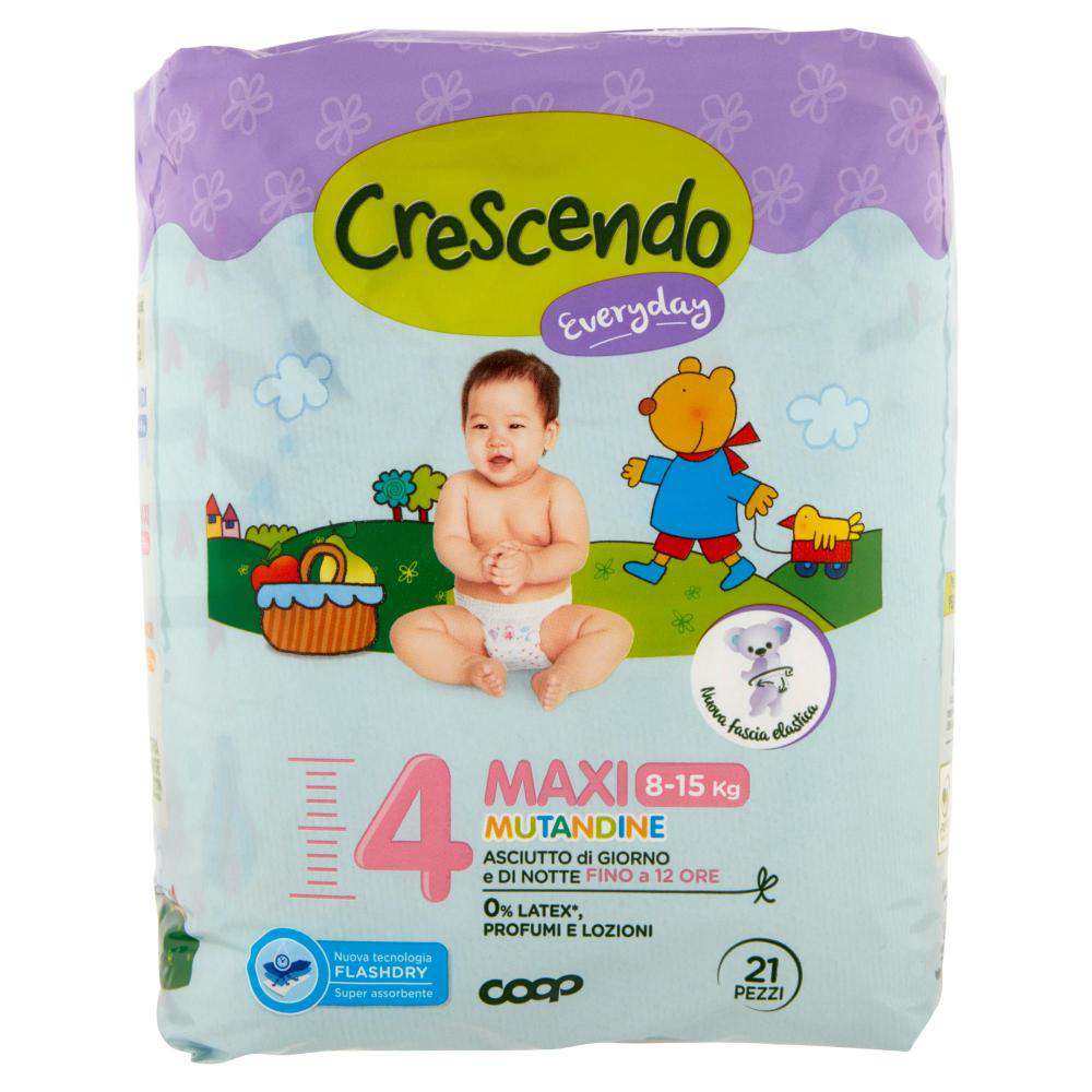 Crescendo Size 4 Baby Pull-Up Diaper Pants, 8-15 kg, 21 pcs