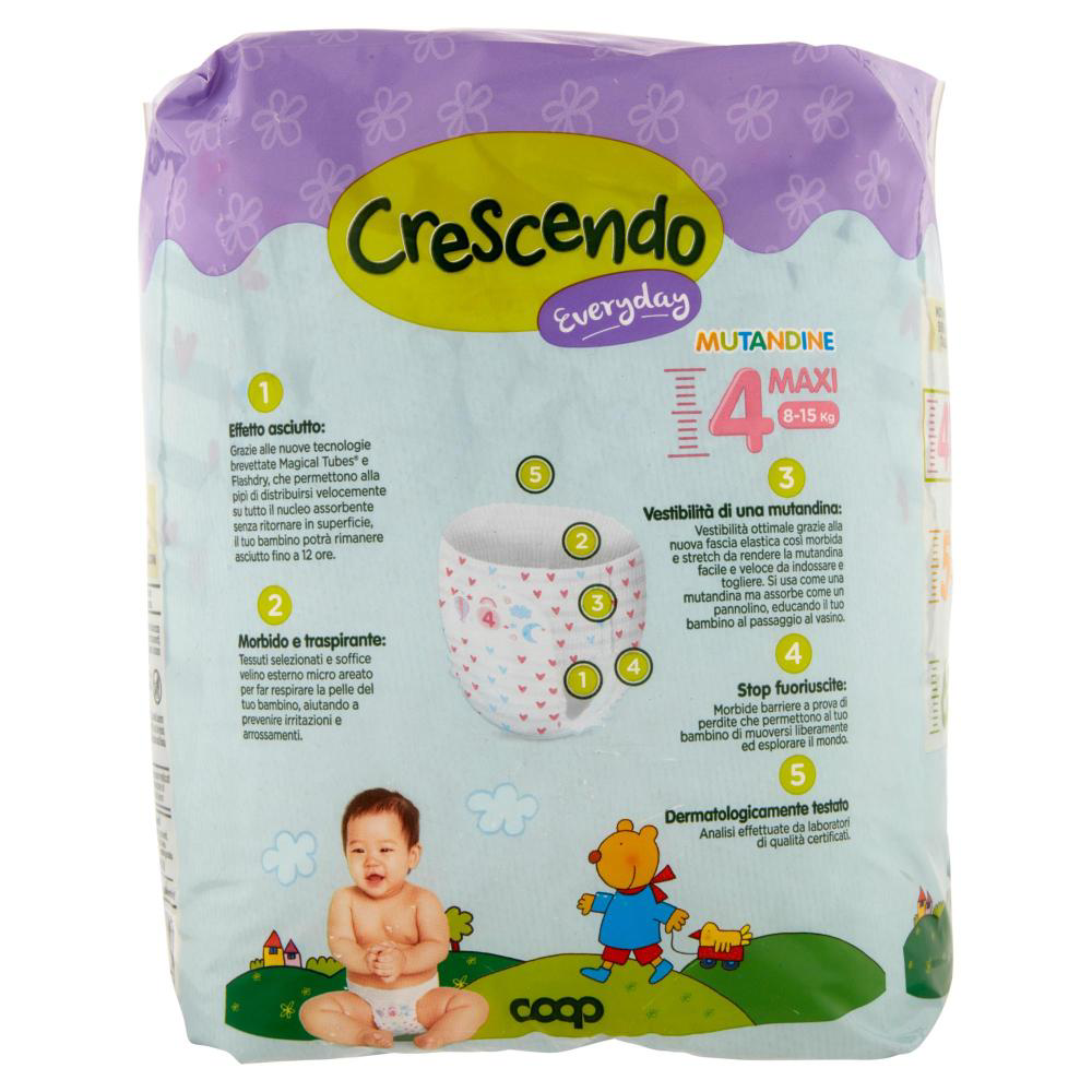 Crescendo Size 4 Baby Pull-Up Diaper Pants, 8-15 kg, 21 pcs - Image 2