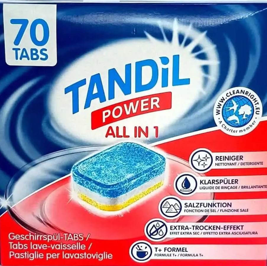 Tandil Power All in 1 Dishwasher Tablets, 70 pcs (Price per 1 pc)