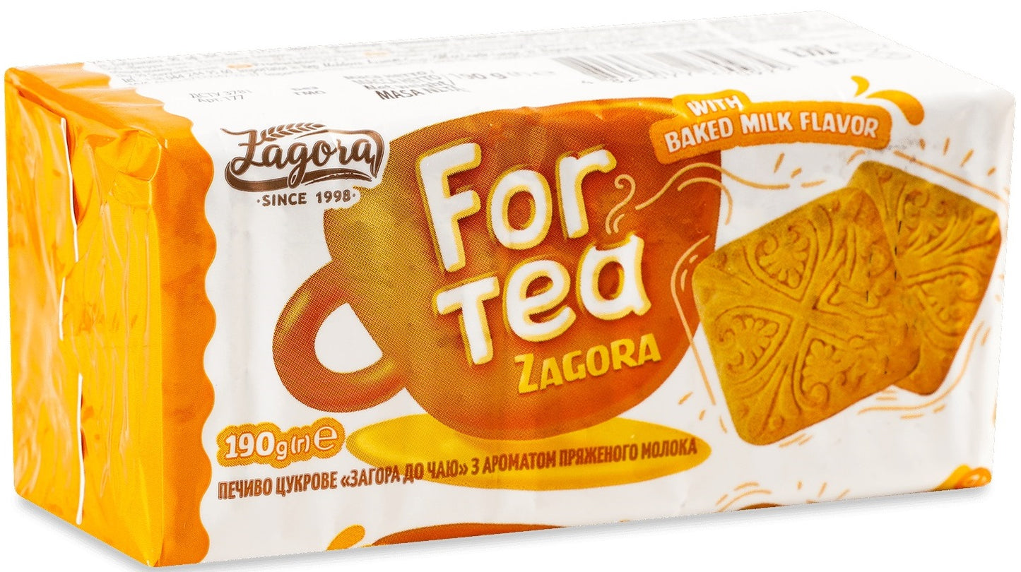 Zagora Tea Sugar Cookies with Baked Milk Flavor, 190 g