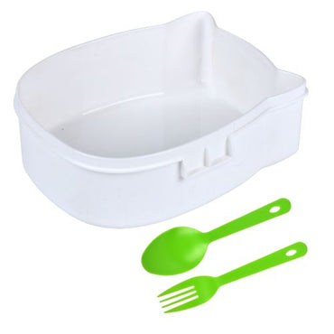 Gusto Owl Kids' Lunch Box with Spoon & Fork, 1 L - Image 2