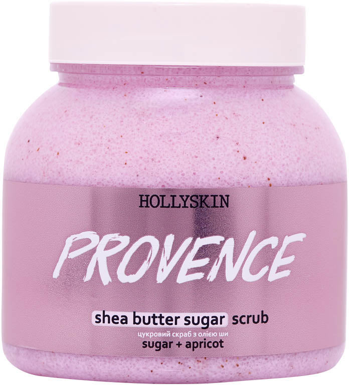 Hollyskin Provence Shea Butter & Perlite Sugar Body Scrub, 300 mL