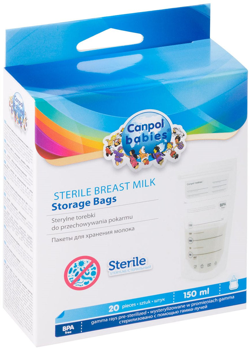 Canpol Babies 70/001 Breast Milk Storage Bags, 20 x 150 mL