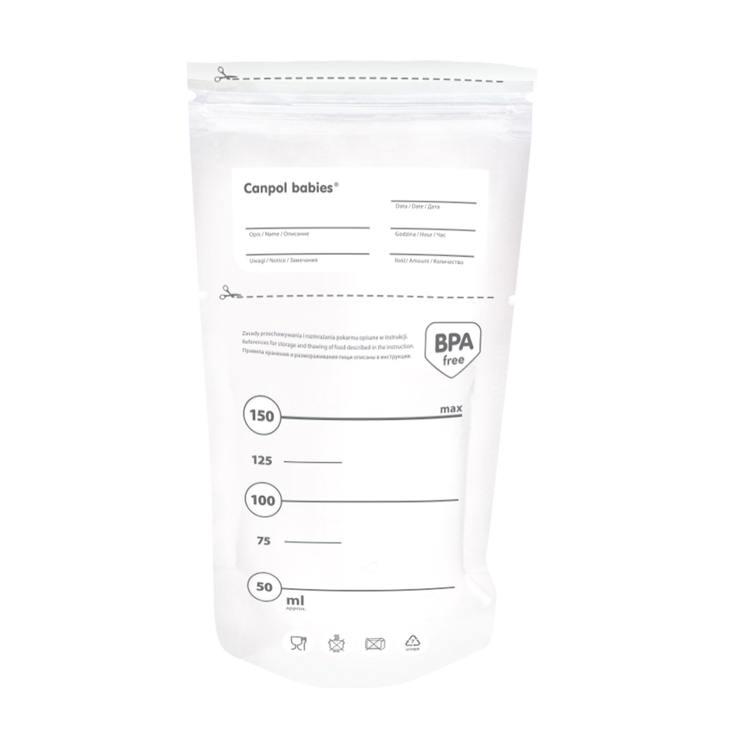 Canpol Babies 70/001 Breast Milk Storage Bags, 20 x 150 mL - Image 3