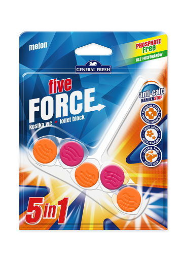 Force Melon Toilet Bowl Freshener, 50 g