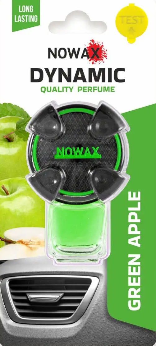 Nowax NX07790 Dynamic Green Apple Vent Clip Car Air Freshener