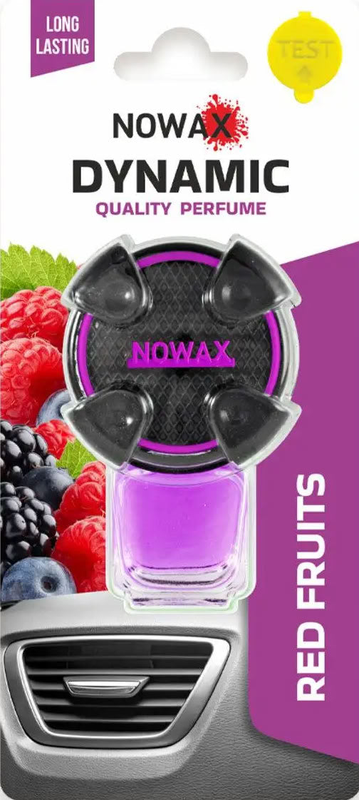 Nowax NX07796 Dynamic Red Fruits Vent Clip Car Air Freshener