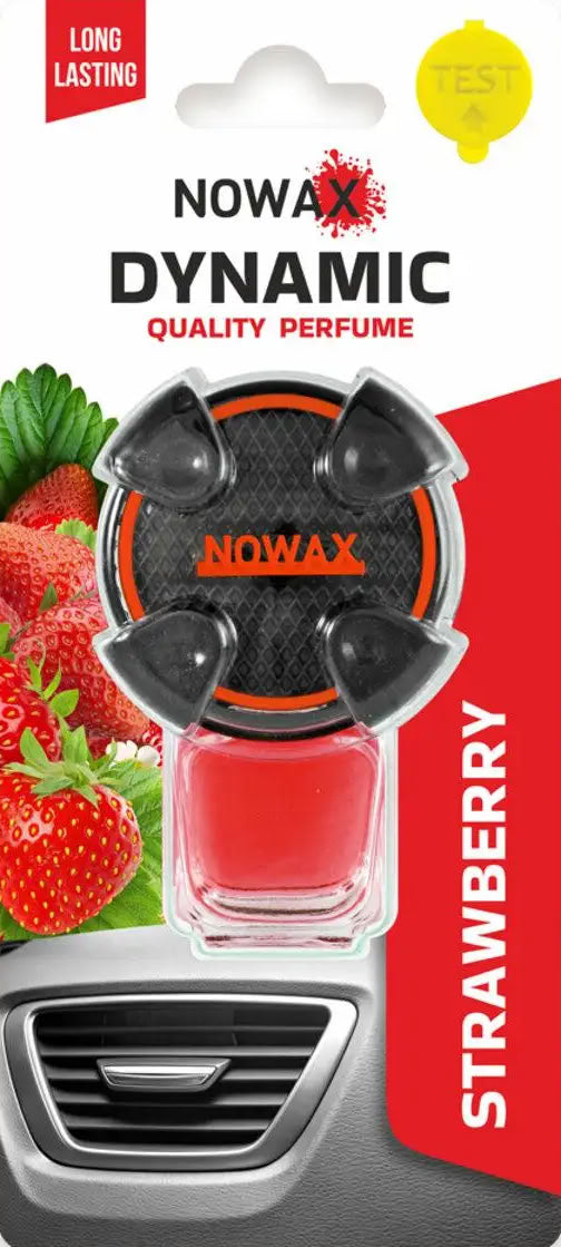 Nowax NX07799 Dynamic Strawberry Vent Clip Car Air Freshener