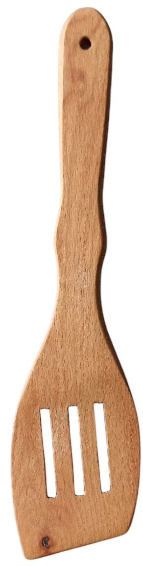 Slotted Wooden Spatula, 29.5 cm