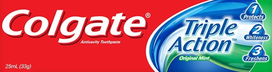Colgate Triple Action Toothpaste, 25 mL
