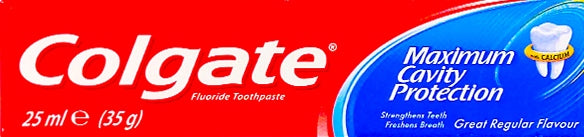 Colgate Maximum Cavity Protection Toothpaste, 25 mL