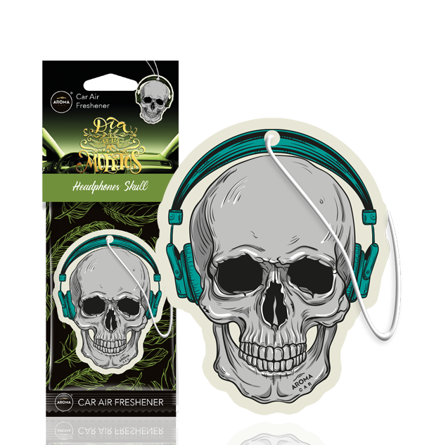 Aroma Car Headphones Skull Car Air Freshener