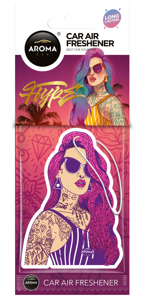 Aroma Car Hype Girl Pink Car Air Freshener