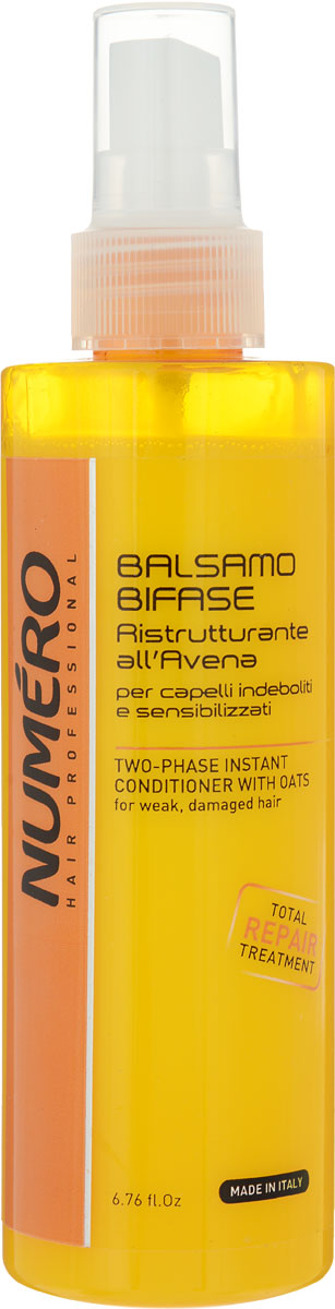 Brelil Numero Two-Phase Oat Extract Hair Balm, 200 mL