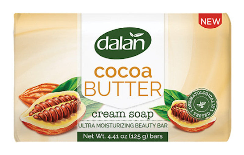 Dalan Cream with Cocoa Oil Bar Soap, 125 g