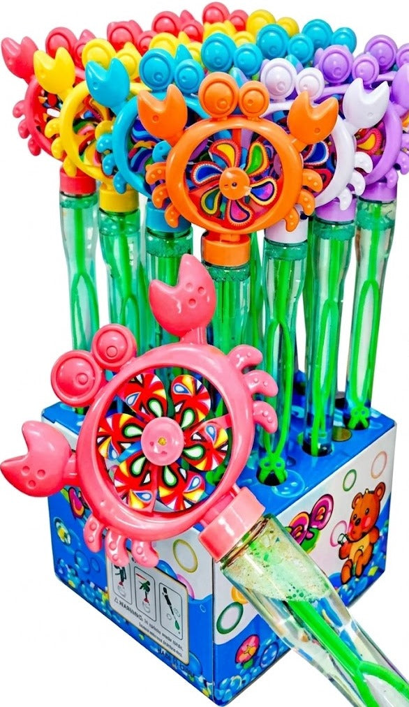 Crab Pinwheel Soap Bubbles, 46 cm