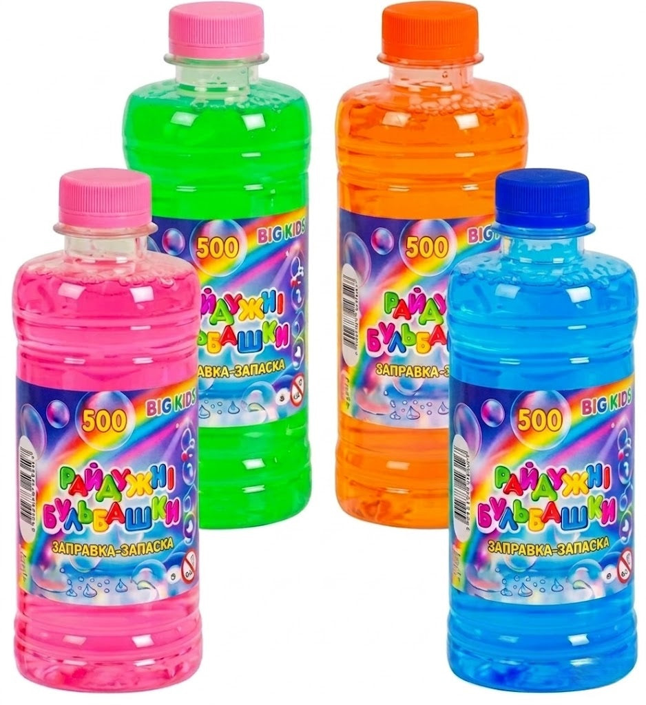 Big Kids Rainbow Soap Bubble Refill, 500 g