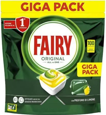 Fairy Original All in One Lemon Dishwasher Tablets, 100 pcs (Price per 1 pc)