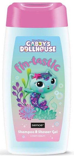 Sence Kids' 2-in-1 Shampoo & Shower Gel 2-in-1 Gabby's Dollhouse Fin-tastic 210 mL