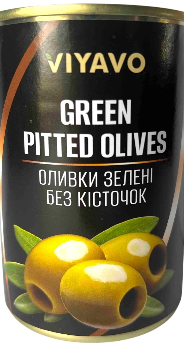 Viyavo Pitted Green Olives in Can, 280 g