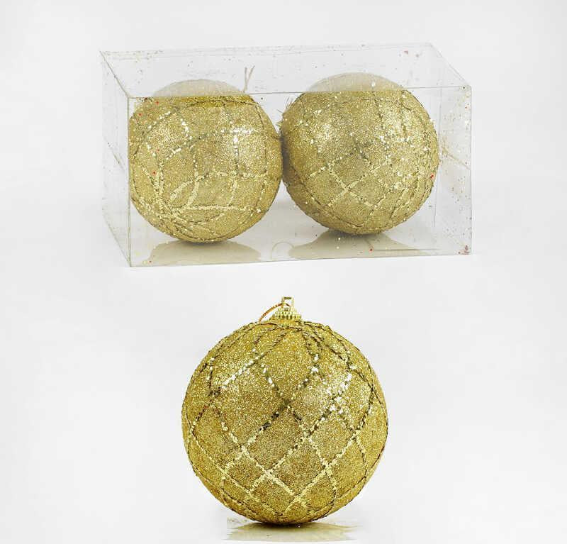 D 35905 Christmas Ball Ornaments, 9 cm, 2 pcs