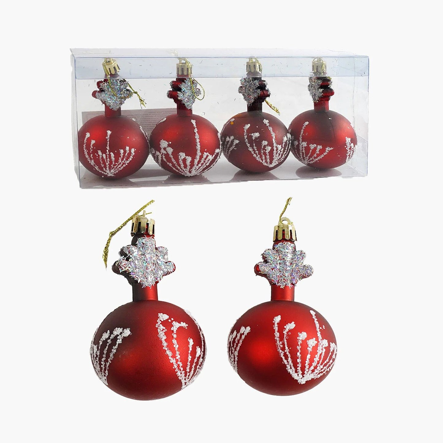 C 67195 Shaped Christmas Ornaments, 9.5 cm, 4 pcs