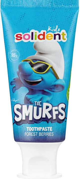 Solident Kids The Smurfs Forest Berries Fluoride Toothpaste, 50 mL